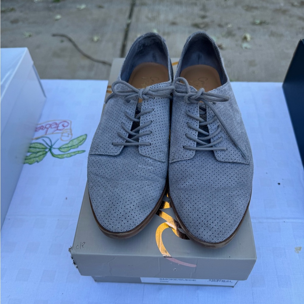 Suede Oxford shoes
